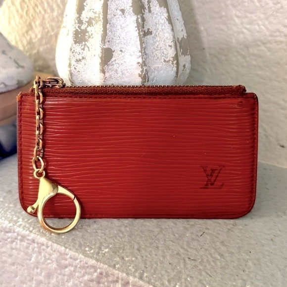 Louis Vuitton Accessories - - Louis Vuitton epi Pochette Cles Wallet Coin Purse /